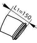 DINEX - 81134 - Труба глушителя перед глушителем малая FH12 /81134 -