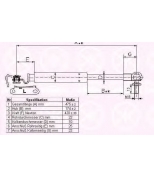 KLOKKERHOLM - 81157101 - Пружина газ. лев.