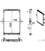 HELLA - 8MK376728711 - Радиатор rvi