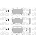 CIFAM - 8221960 - Комплект тормозных колодок, дисковый тормоз