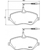 HELLA - 8DB355011491 - Комплект тормозных колодок дисковый тормоз