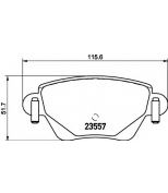 HELLA - 8DB355012211 - колодки тормозные дисковые