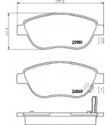 HELLA - 8DB355013371 - Колодки тормозные дисковые