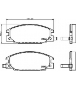 HELLA - 8DB355016341 - Колодки тормозные дисковые