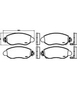 HELLA - 8DB355019361 - колодки тормозные дисковые