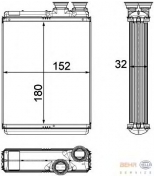 HELLA - 8FH351315501 - Радиатор печки