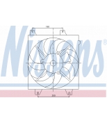 NISSENS - 85086 - Вентилятор радиатора ACCENT (2000>) для радиатора кондиционера