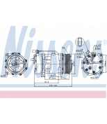NISSENS - 89117 - Компрессор кондиционера VW SHARAN/GOLF/BORA 2.3/ 2.8 V6 95-