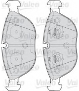 VALEO - 598712 - Комплект тормозных колодок, диско
