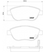 PAGID - T1704 - Колодки торм. пер.Opel Corsa D 1.2CDTi 06-