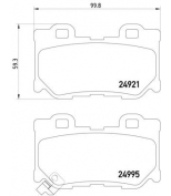 PAGID - T1993 - Колодки торм.диск.зад..infinity g/fx 08-