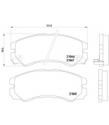 PAGID - T3033 - Колодки торм.пер.Opel Frontera A,B/Monterey A,B//I