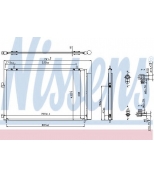 NISSENS - 940349 - Радиатор кондиционера внешний