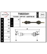 EAI - T58223A1 - T58223A1_привод передний левый! 596mm ABS 29 Opel Astra G/H/Zafira A 1.4-1.7D 98-09