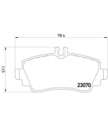 PAGID - T5110 - Колодки торм.пер.MB W168 подготовлены для датчикa