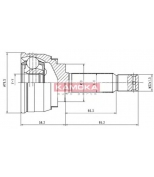 KAMOKA - 6088 - "Шрус, внеш. 25/22/50MM HYUNDAI ACCENT94"-00",MITS