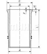 KNECHT/MAHLE - 003WN14 - Гильза МБ (OM401-OM404)