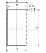 KNECHT/MAHLE - 007WV46 - Гильза Fiat d93.0 STD Mahle