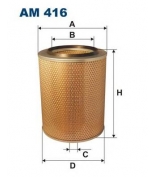 FILTRON - AM416 - Фильтр воздушный G/P/R93/113/143 +daf H=360mm [AM416]
