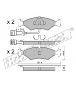 FRITECH - 0311 - Колодки тормозные дисковые передние FORD ESCORT >90