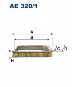 FILTRON - AE3201 - Фильтр воздушный AE320/1