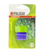 PALISAD 66145 Соединитель пластмассовый, для шланга 1/2, с внешней резьбой 3/4. PALISAD