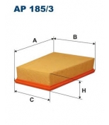 FILTRON - AP1853 - Фильтр воздушныйRENAULT Megan II 1 9-2 0dCi 11/02-  Sceniс