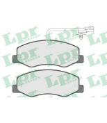 LPR - 05P1570 - Колодки тормозные OPEL MOVANO/RENAULT MASTER 10- задние (сдвоен.шины)