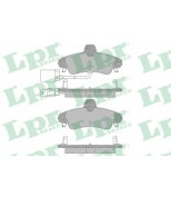 LPR - 05P1668 - Комплект тормозных колодок дисковый тормоз