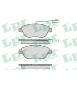 LPR - 05P764 - Комплект тормозных колодок, дисковый тормозной механизм