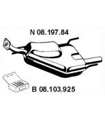 EBERSPACHER - 0819784 - Глушитель выхлопных газов зад opel vectra b hatchback/kombi/sedan 1.6-