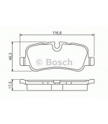 BOSCH - 0986494148 - Комплект тормозных колодок, диско 0986494148