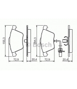 BOSCH - 0986494283 - Тормозные колодки 0986494283