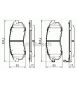 BOSCH - 0986494337 - Колодки торм.пер.SUZUKI SX4 1.6 07-