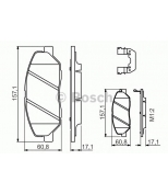 BOSCH - 0986494631 - Колодки тормозные