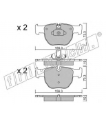 FRITECH - 6140 - Колодки тормозные дисковые передние Range Rover 02-