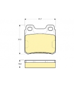 GIRLING - 6109522 - (GDB952) Колодки торм зад VECTRA A 2,0/2,5