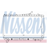 NISSENS 61634 Радиатор двигателя 61634