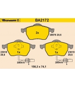 BARUM - BA2172 - Тормозные колодки BARUM