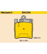 BARUM - BA2206 - Тормозные колодки BARUM
