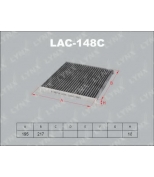 LYNX - LAC148C - Фильтр салонный угольный TOYOTA Corolla IX Verso 02-04