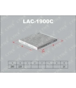 LYNX - LAC1900C - Фильтр салонный угольный SSANGYONG Actyon 2.0D 10  / Korando C 2.0D 10