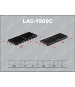 LYNX - LAC1909C - Фильтр салонный угольный (комплект 2 шт.) MAZDA 3(BL) 1.6-2.2D 09