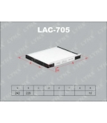 LYNX - LAC705 - Фильтр салонный HYUNDAI Accent 05 /Elantra 06 /Solaris 10