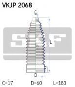 SKF - VKJP2068 - Пыльник приводного вала