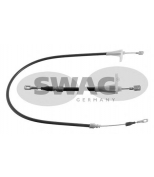 SWAG - 10400001 - Трос стояночного тормоза MB W124/E / W201 L=1070mm / задний
