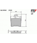 FTE - BL1678A1 - Колодки тормозные задние дисковые к-кт MB W202/W124E/W210/C208/R170 для Teves / см. каталог!