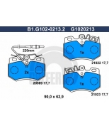 GALFER - B1G10202132 - Колодки тормозные дисковые