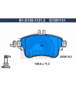 GALFER - B1G12011312 - Колодки тормозные передние