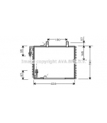 AVA - BW5147 - Радиатор кондиционера